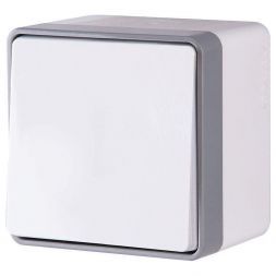 Выключатель 1-клавишный Werkel W5010201 IP44 белый (WL15-01-02)