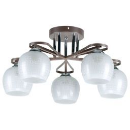 Подвесной светильник 10163/5COP+CR WT ЭкономСвет (EKONOMSVET 10163/5COP+CR WT)