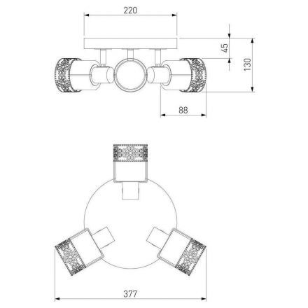 Люстра поворотная Eurosvet 20026/3