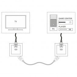 Розетка HDMI (белый) Werkel W1186001 (WL01-60-11)