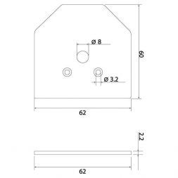 Slim Magnetic Заглушки для шинопровода в натяжной потолок (черный)  (2 шт.) 85125/00 Elektrostandard