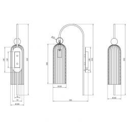 Бра Maytoni MOD302WL-01CG Antic