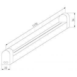 Светильник стационарный светодиодный Led Stick Т5 120 см 104 led 22W 6500К 55002/LED Elektrostandard