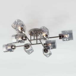 Потолочная люстра Eurosvet 30165/8 черный жемчуг (EUROSVET 30165/8 черный жемчуг)