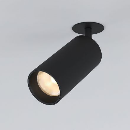 Diffe светильник встраиваемый черный 15W 4200K 25066/LED Elektrostandard