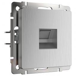 Розетка компьютерная Werkel RJ-45 W1181009 серебро рифленый (WL09-RJ-45)