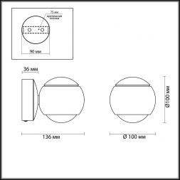 Настенный светодиодный светильник Odeon Light 3914/9WL