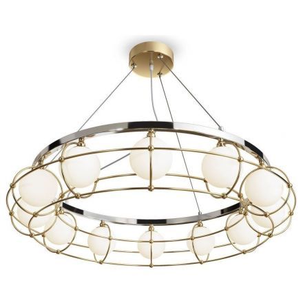 Подвесная люстра Maytoni MOD312PL-12GCH Carcass