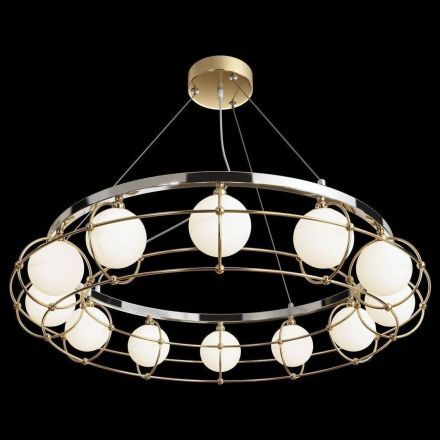 Подвесная люстра Maytoni MOD312PL-12GCH Carcass