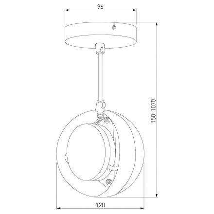 Подвесной светильник Elektrostandard DLN050 GX53 белый/золото