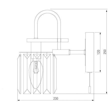 Бра Eurosvet 70090/1 черный