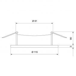 Потолочный светодиодный светильник Elektrostandard 9920 LED 15W 3000K черный