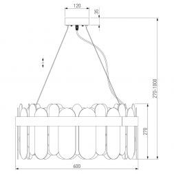 Подвесная люстра Bogate's 333/8