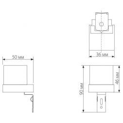 Датчик освещенности Elektrostandard SNS-L-06 1200W IP44 Белый