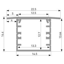Elektrostandard LL-2-ALP017 Встраиваемый алюминиевый профиль для LED ленты (под ленту до 12,4mm)