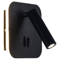 Настенный светодиодный светильник Ambrella FW253 BK/S Sota