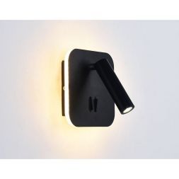 Настенный светодиодный светильник Ambrella FW253 BK/S Sota