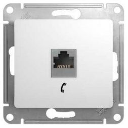 Розетка телефонная Schneider Electric Glossa Бел RJ11 GSL000181T