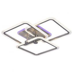 Потолочный светодиодный светильник 8001/3 NKL 108W+10W RGB никель Profit Light