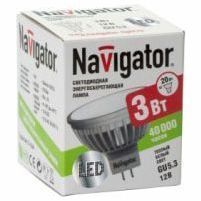 Лампа светодиодная Navigator 94 255 NLL-MR16-3-230-3K-GU5.3