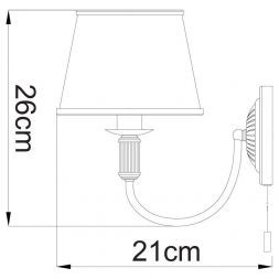 Бра Arte Lamp A3579AP-1AB