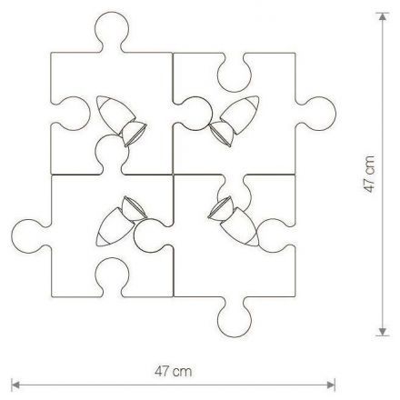 Настенно-потолочный светильник Nowodvorski Puzzle 6382