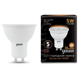 Лампа Gauss 101506105 LED MR16 GU10 5W 3000K