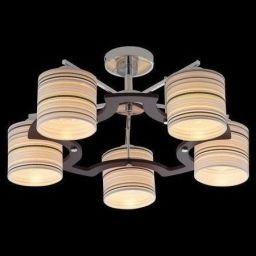 Люстра Linvel LV 8640/5 хром/черный (LINVEL LV 8640/5 хром/черный E27*60W220V ф610*Н270) Люстра Linvel LV 8640/5 хром/черный (LINVEL LV 8640/5 хром/черный E27*60W220V ф610*Н270)