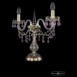 Настольная лампа Bohemia Ivele Crystal 1410L/2/141-39/G/V7010