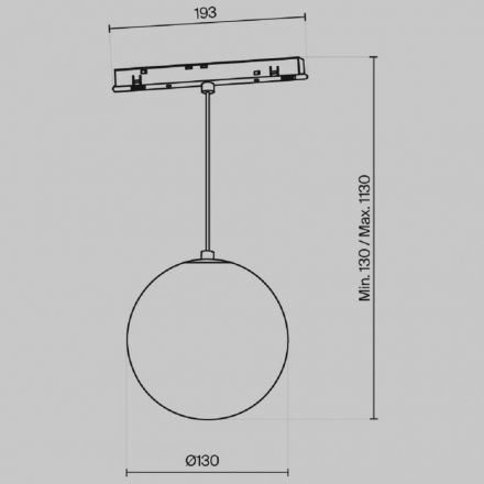 Трековый подвесной светодиодный светильник Maytoni Exility Luna TR039-2-5W3K-W
