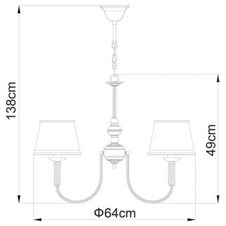 Люстра Arte Lamp A3579LM-5AB