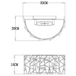 Настенное бра Arte Lamp A1222AP-2CC