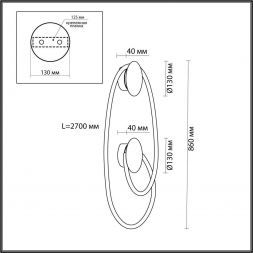 Бра Odeon Light 4397/30WL Corda