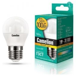 Светодиодная лампа Camelion LED12-G45/830/E27