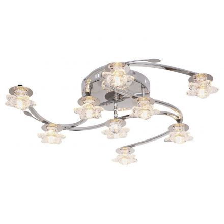 Люстра ЭкономСвет 69307GL/9CR RC PURLED