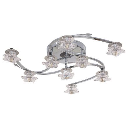 Люстра ЭкономСвет 69307GL/9CR RC PURLED