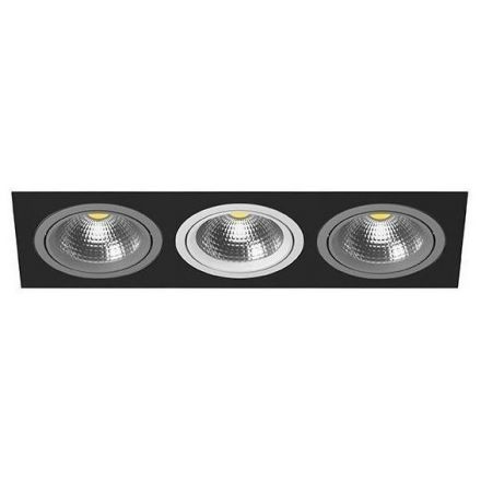 Встраиваемый точечный светильник i837090609 черный/серый/белый Intero 111 Lightstar
