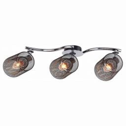 Люстра Linvel LV 9303/3 Уивер Черный/хром (LINVEL LV 9303/3 Уивер Черный/хром Е14 40W 560x130x200мм)