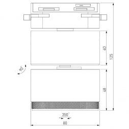 Светильник светодиодный Impact чёрный матовый/золото 10W 4200K однофазный 85514/01 Elektrostandard