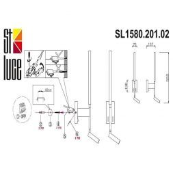 Настенный светодиодный светильник ST Luce SL1580.201.02 Ralio