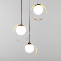 Подвесной светильник Eurosvet 50205/3 черный/бронза