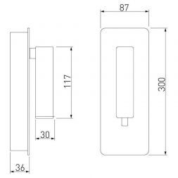 Светильник настенный светодиодный Tuo LED MRL LED 1117 черный Elektrostandard