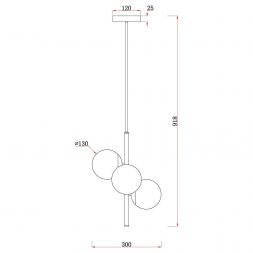 Люстра Freya FR5199PL-03BS Zing