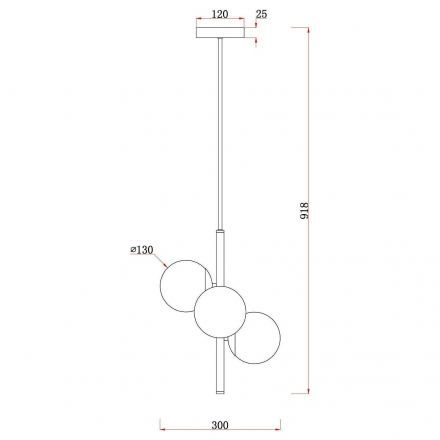 Люстра Freya FR5199PL-03BS Zing