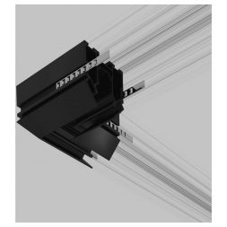 Slim Magnetic Коннектор угловой внутренний для шинопровода в натяжной потолок (черный) 85124/00 Elektrostandard