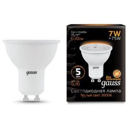 Лампа Gauss 101506107 LED MR16 GU10 7W 3000K