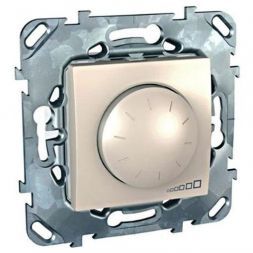 Светорегулятор поворотный Schneider Electric Unica Беж 40-1000W для л/н и г/л с намот. тр-м MGU5.512.25ZD