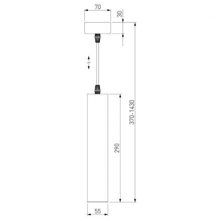 Подвесной светодиодный светильник Elektrostandard 50161/1 LED
