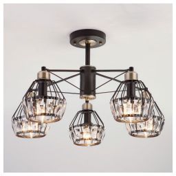 Люстра Eurosvet 70075/5 черный (EUROSVET 70075/5 черный)