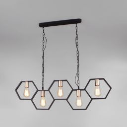 Подвесной светильник Eurosvet 70117/5 черный (EUROSVET 70117/5 черный) Подвесной светильник Eurosvet 70117/5 черный (EUROSVET 70117/5 черный)